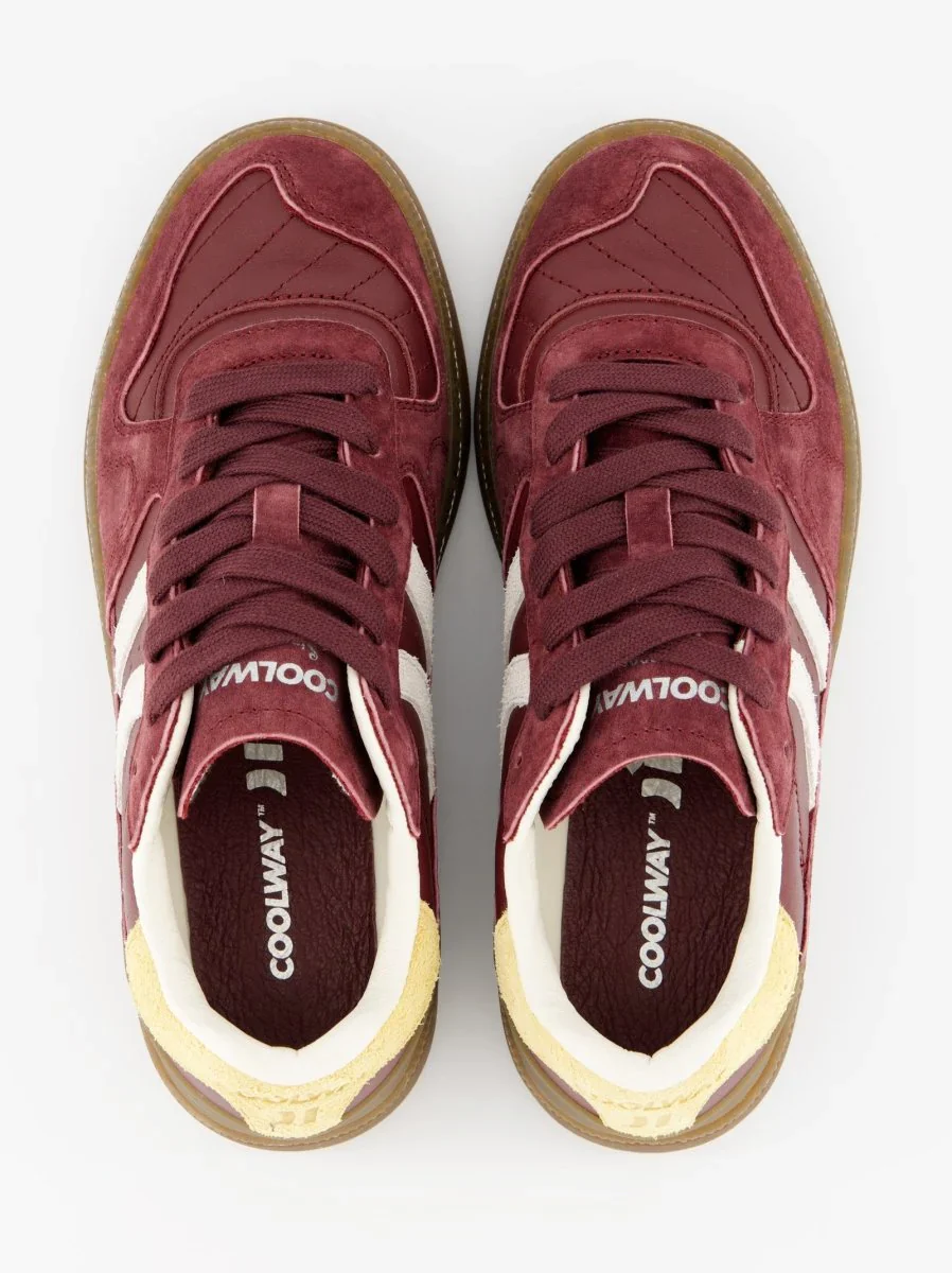 Tenis Coolway De Mujer Goal Deep Rouge - Image 4