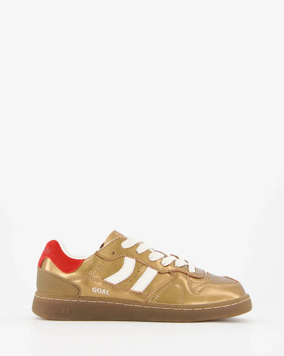 Tenis Coolway De Mujer Goal Golden Rush