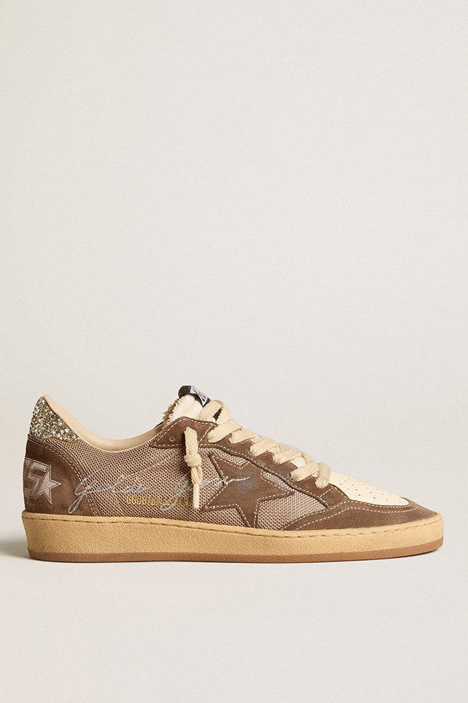 Tenis Golden Goose Ballstar Net Upper With Signature Mujer