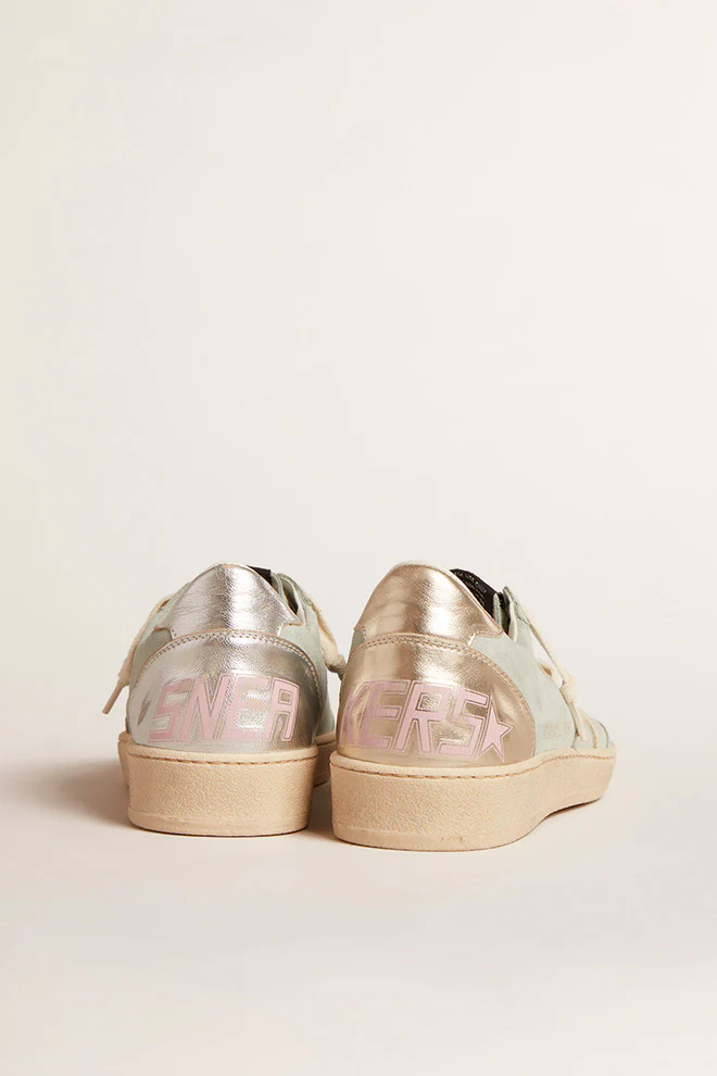 Tenis Golden Goose Ballstar Suede Upper Leather Star Mujer - Image 4
