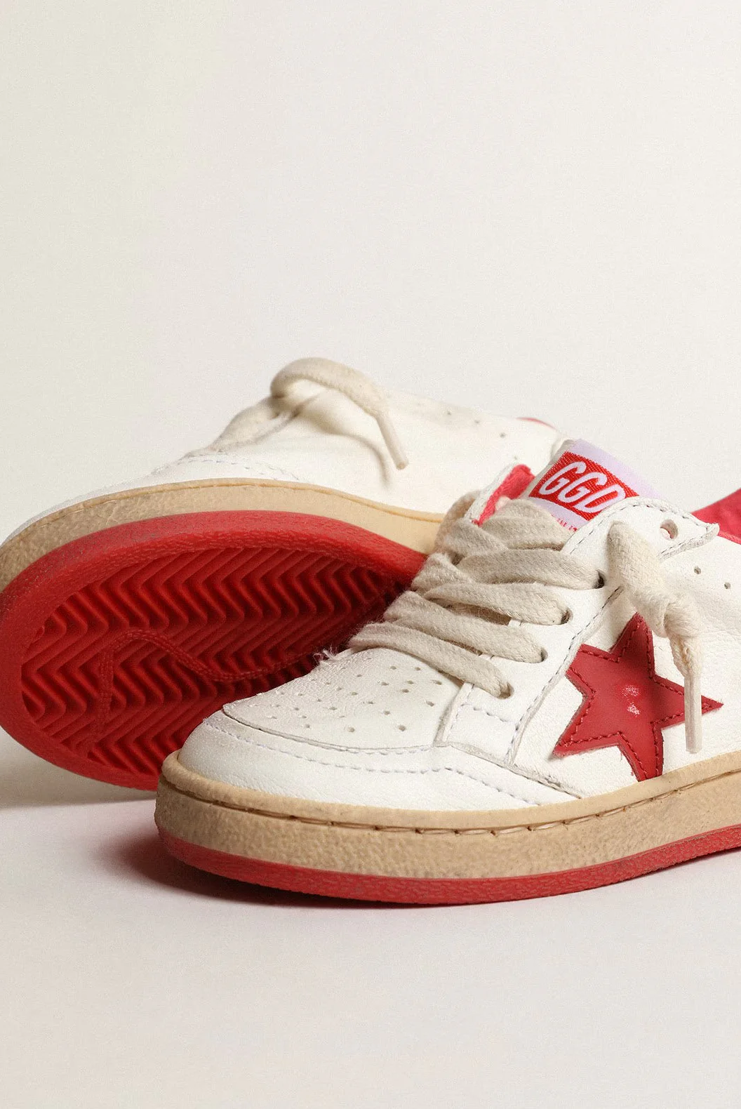 Tenis Golde Goose Ballstar Nappa Upper Leather Star And Heel Kids - Image 3