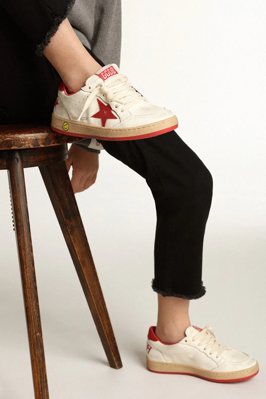 Tenis Golde Goose Ballstar Nappa Upper Leather Star And Heel Kids - Image 5