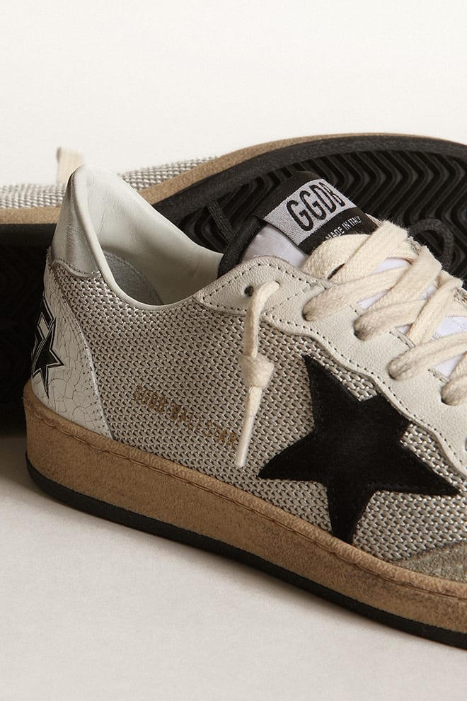 Tenis Golden Goose Ball Star Laminated Star And Heel Crack Hombre - Image 3