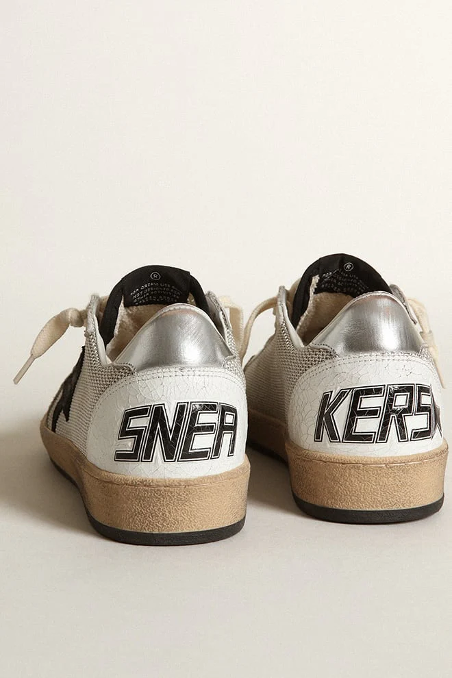 Tenis Golden Goose Ball Star Laminated Star And Heel Crack Hombre - Image 4