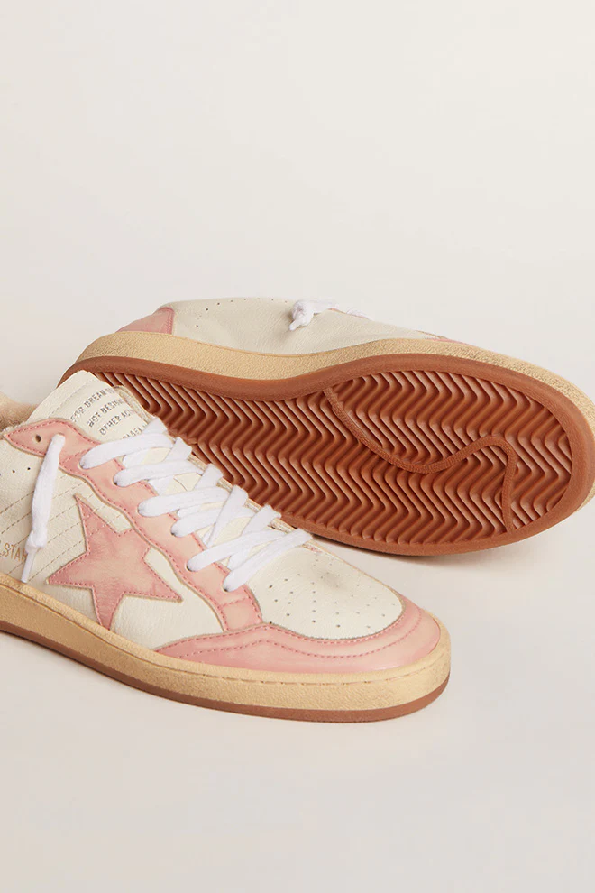 Tenis Golden Goose Ball Star Nappa Upper Leather Toe Star Mujer - Image 3