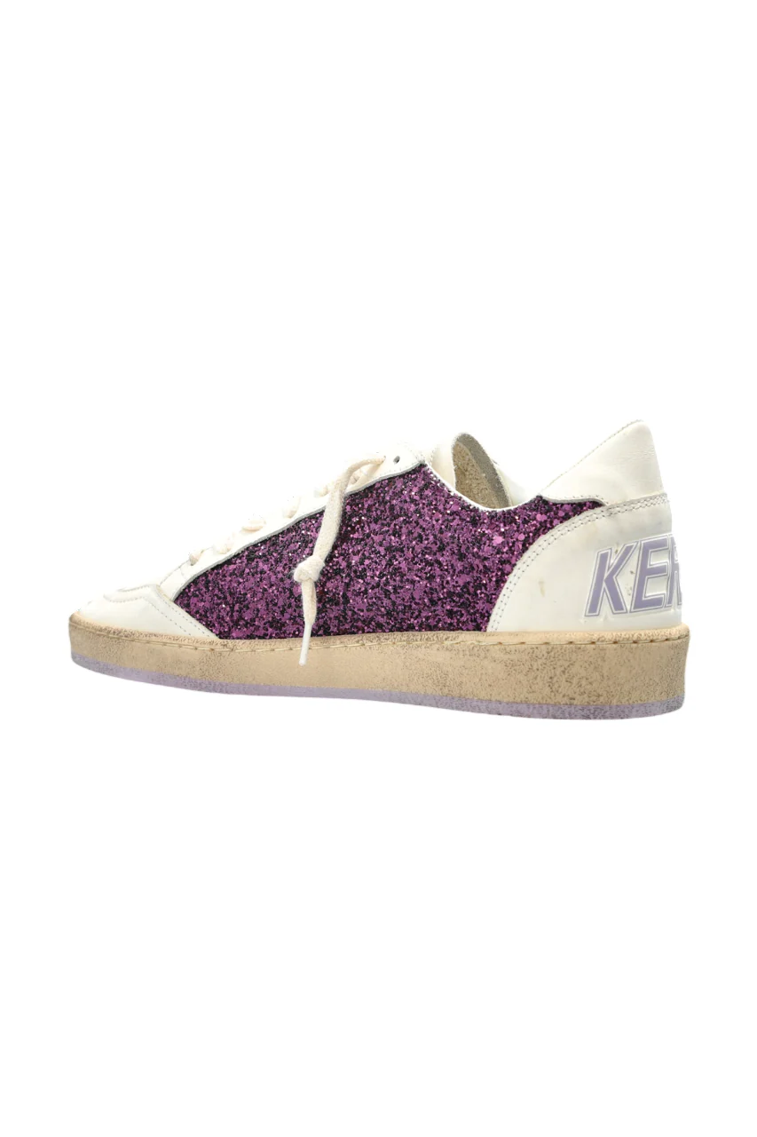 Tenis Golden Goose Ballstar Glitter Leather Star Mujer - Image 3