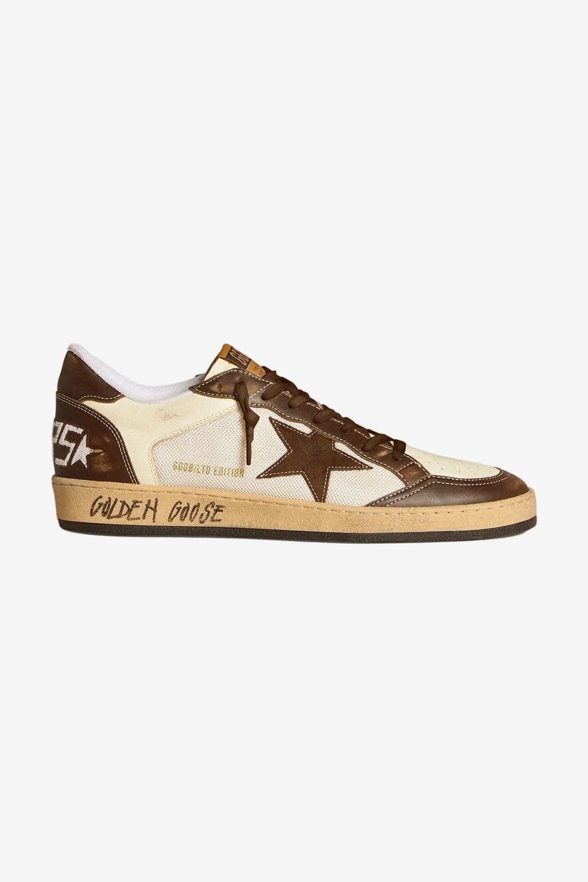 Tenis Golden Goose Ballstar Mesh Nappa Leather Suede Star Hombre