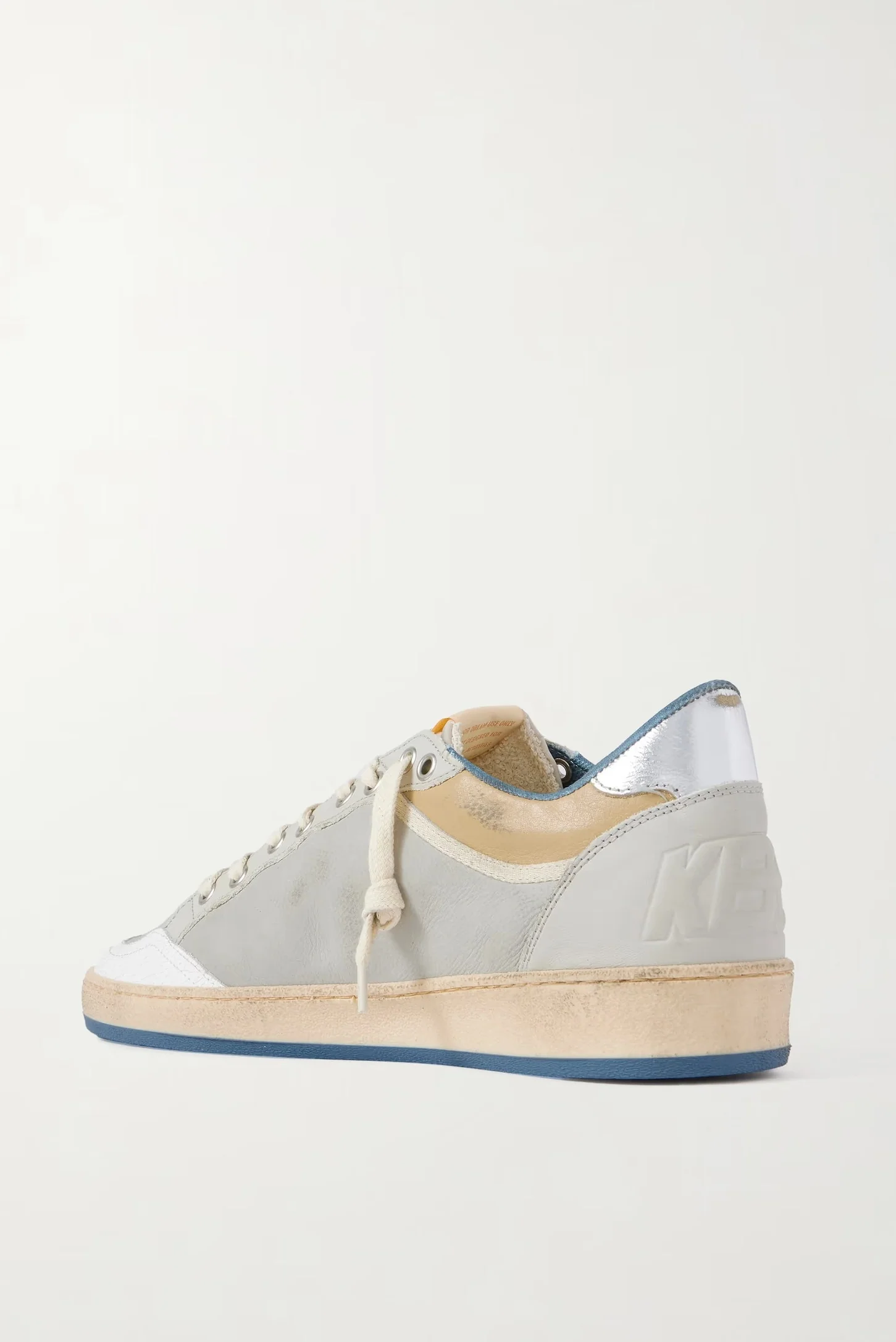 Tenis Golden Goose Ballstar Nabuk And Nylon Crack Leather Hombre - Image 3
