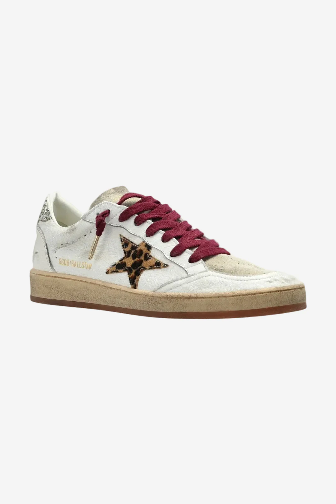 Tenis Golden Goose Ballstar Nappa Horsy Star Glitter Heel Mujer - Image 2