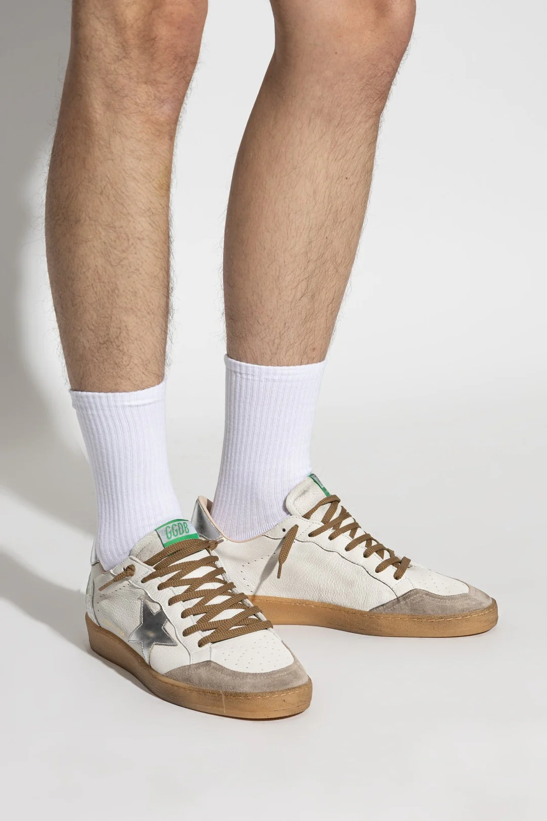 Tenis Golden Goose Ballstar Nappa  Suede Laminated Star Hombre - Image 4