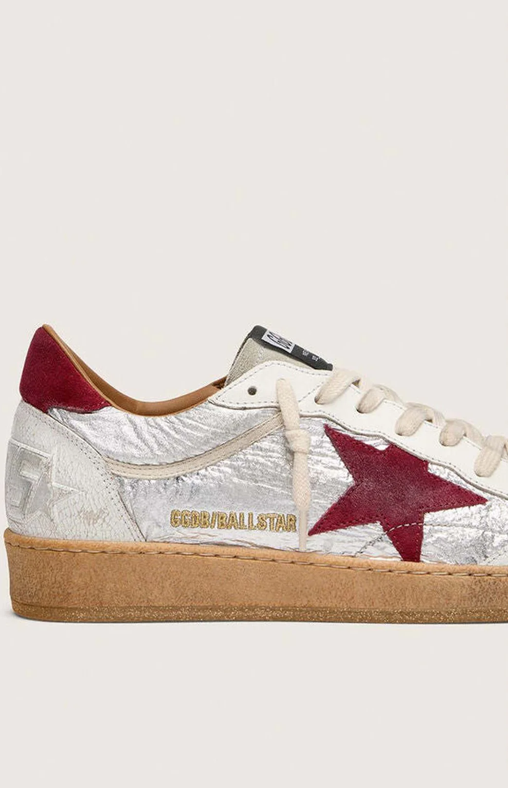 Tenis Golden Goose Ballstar Nylon Crack Leather Hombre - Image 3
