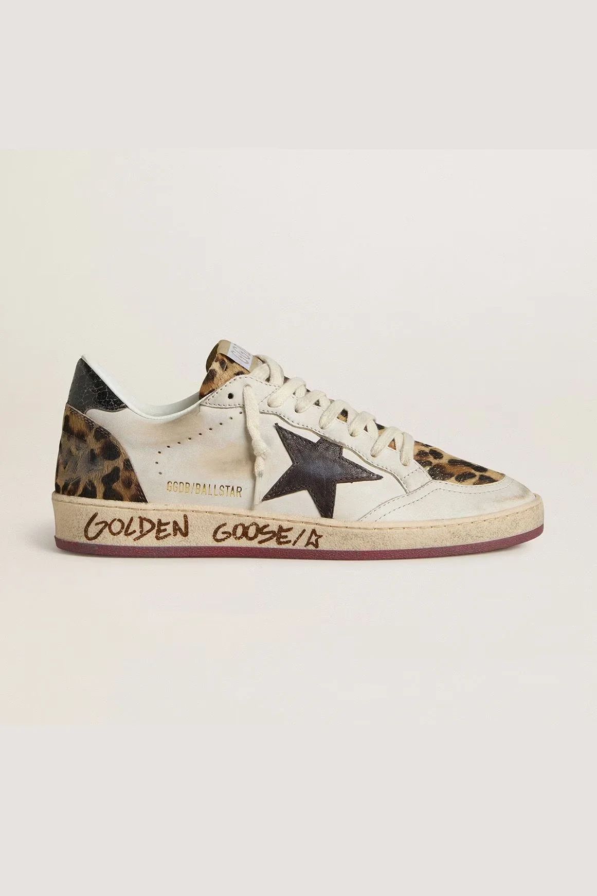 Tenis Golden Goose Ballstar Star Horsy Tongue Laminated Heel Mujer