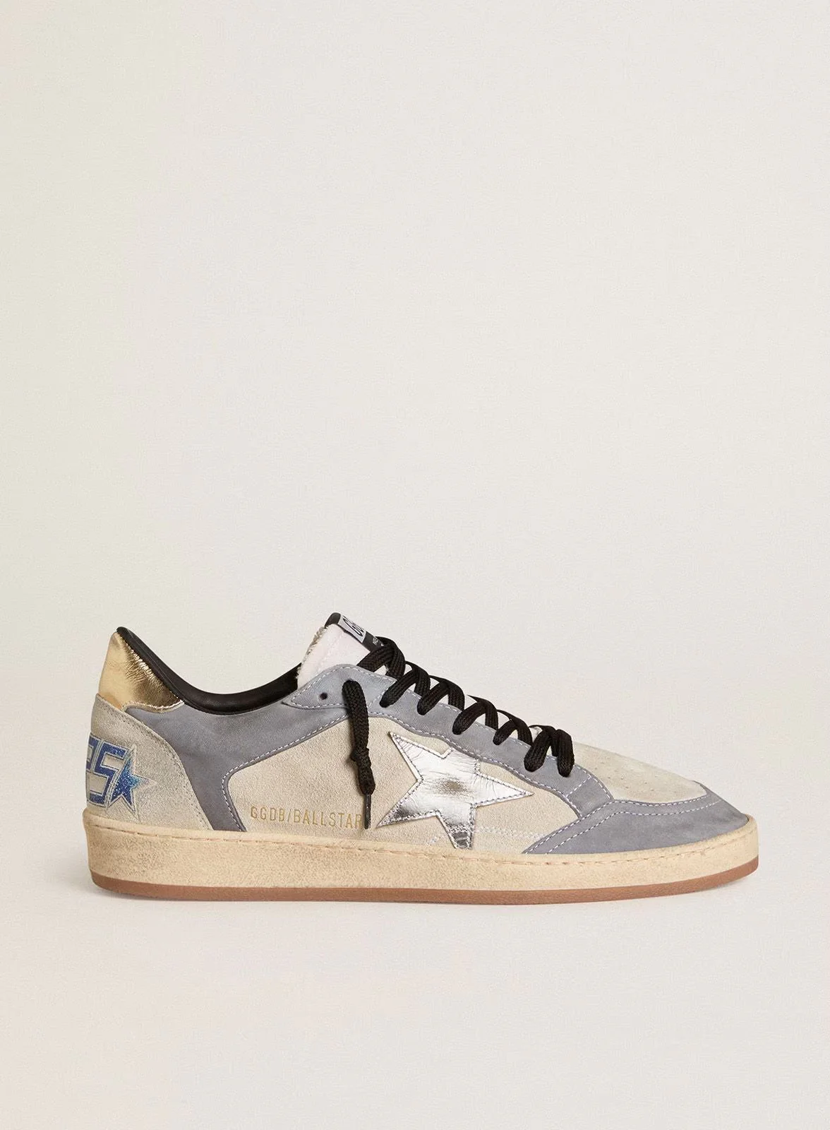 Tenis Golden Goose Ballstar Suede Nabuk Laminated Star And Heel Hombre