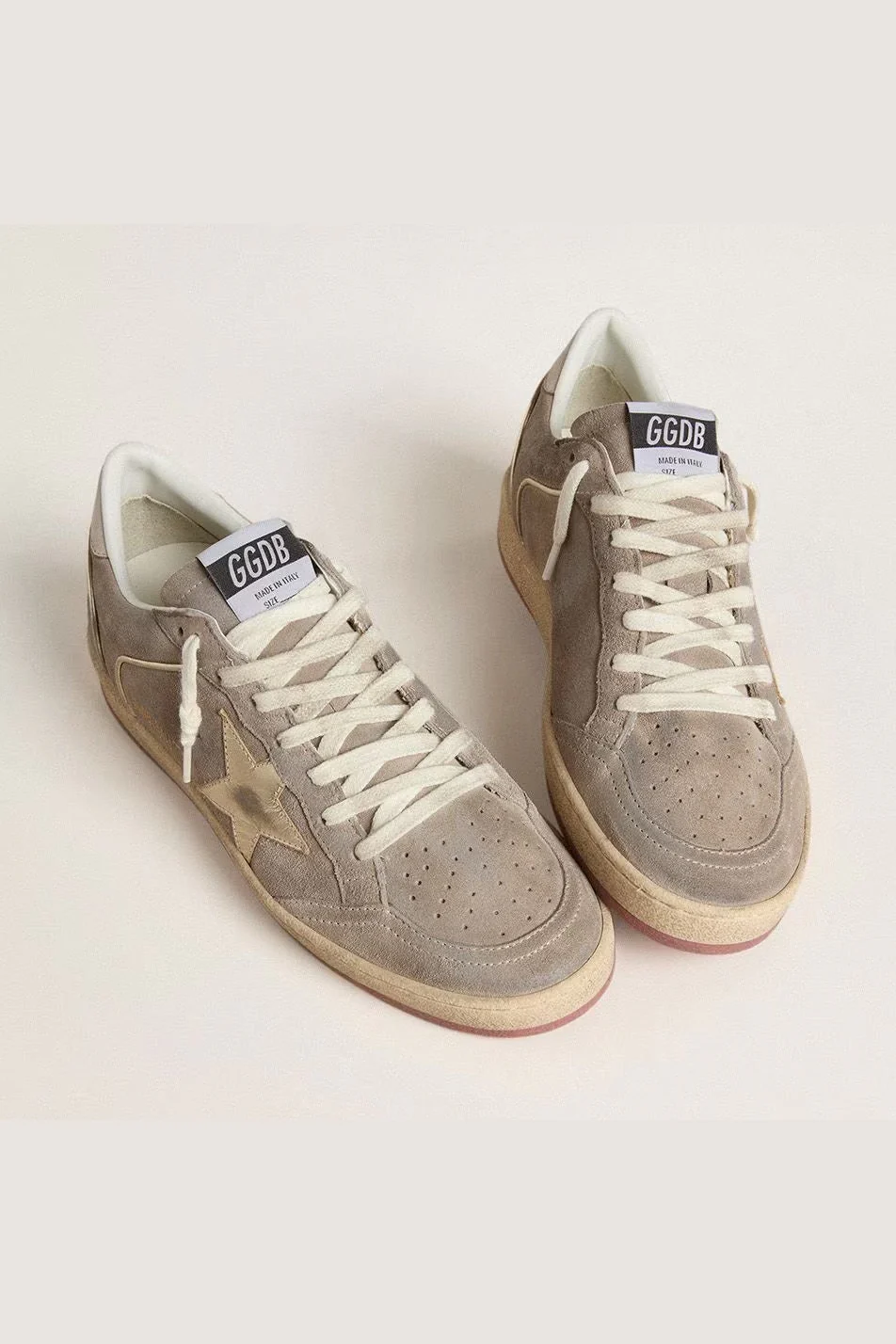 Tenis Golden Goose Ballstar Suede Pearls Laminated Star Leather Heel Mujer - Image 2