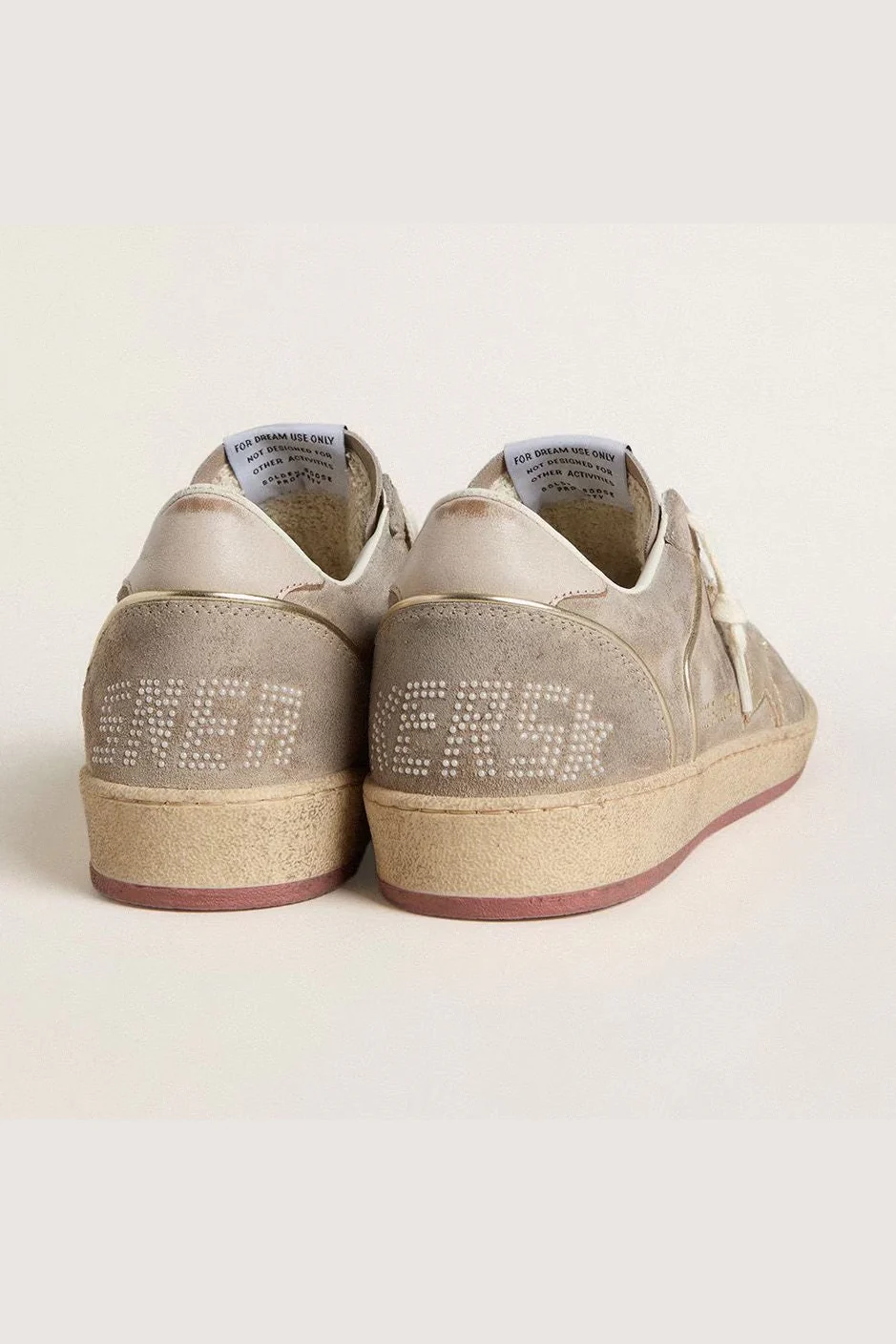 Tenis Golden Goose Ballstar Suede Pearls Laminated Star Leather Heel Mujer - Image 4