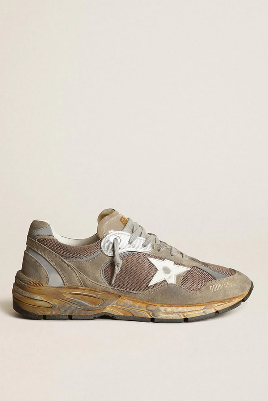 Tenis Golden Goose Dad Net And Suede Upper Leather Starnet