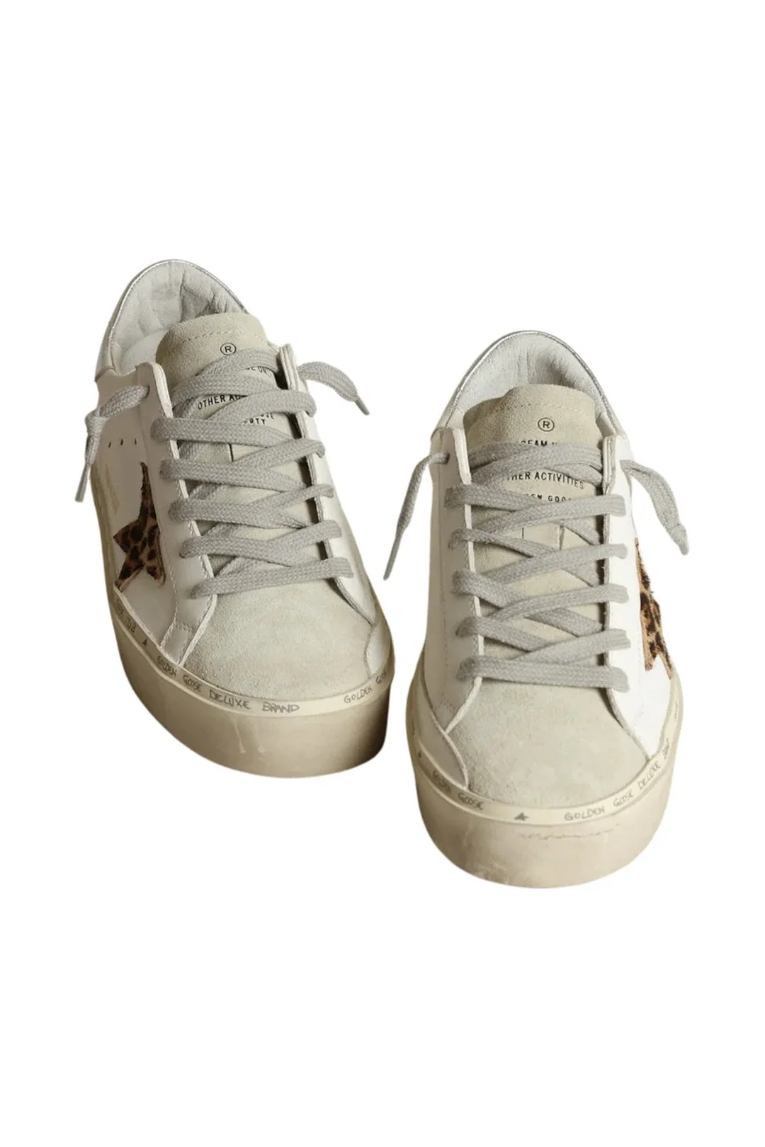 Tenis Golden Goose Hi Star Leather Leopard Horsy Star Mujer - Image 2