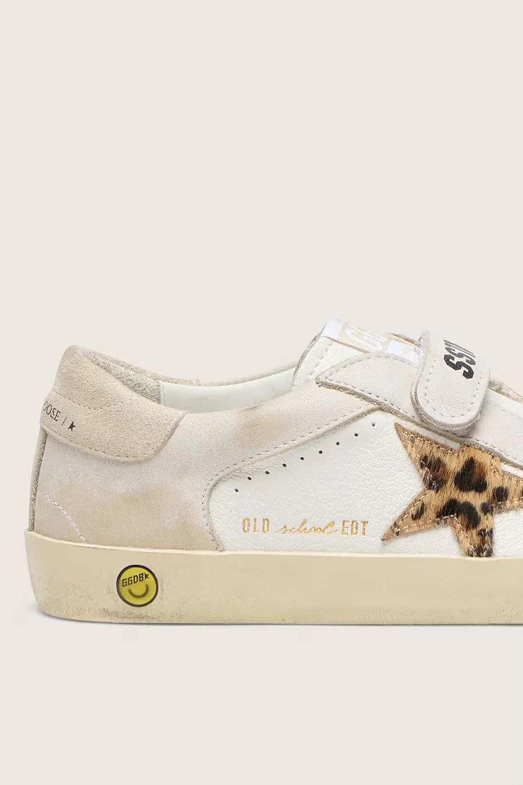 Tenis Golden Goose Kids Old School Nappa Leather Horsy Star Suede Heel - Image 4
