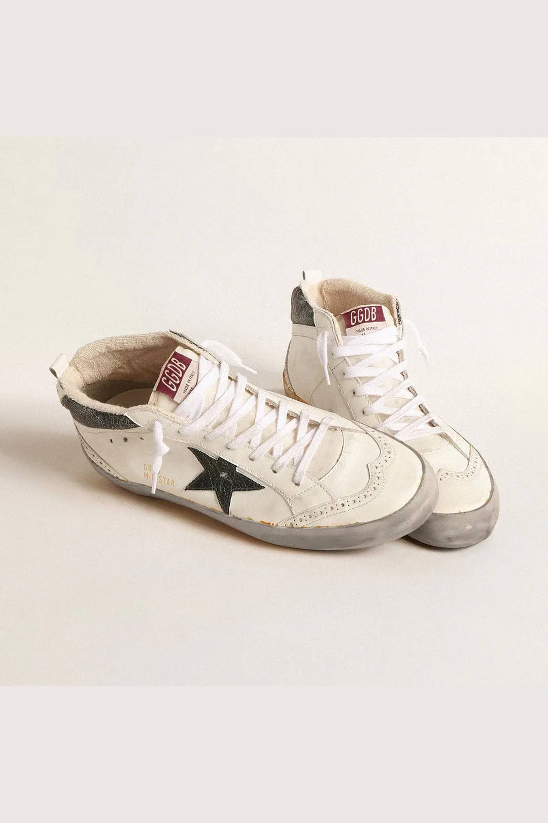 Tenis Golden Goose Mid Star Leather Lam Crack Up Hombre - Image 2