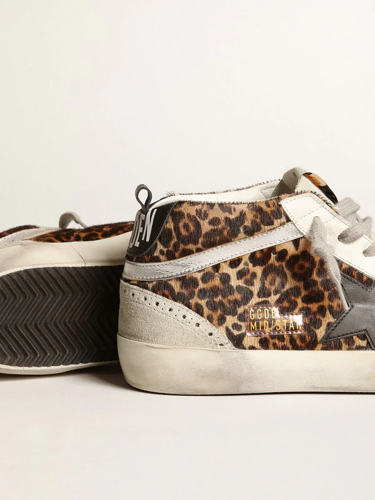 Tenis Golden Goose Mid Star Leopard Mujer - Image 4