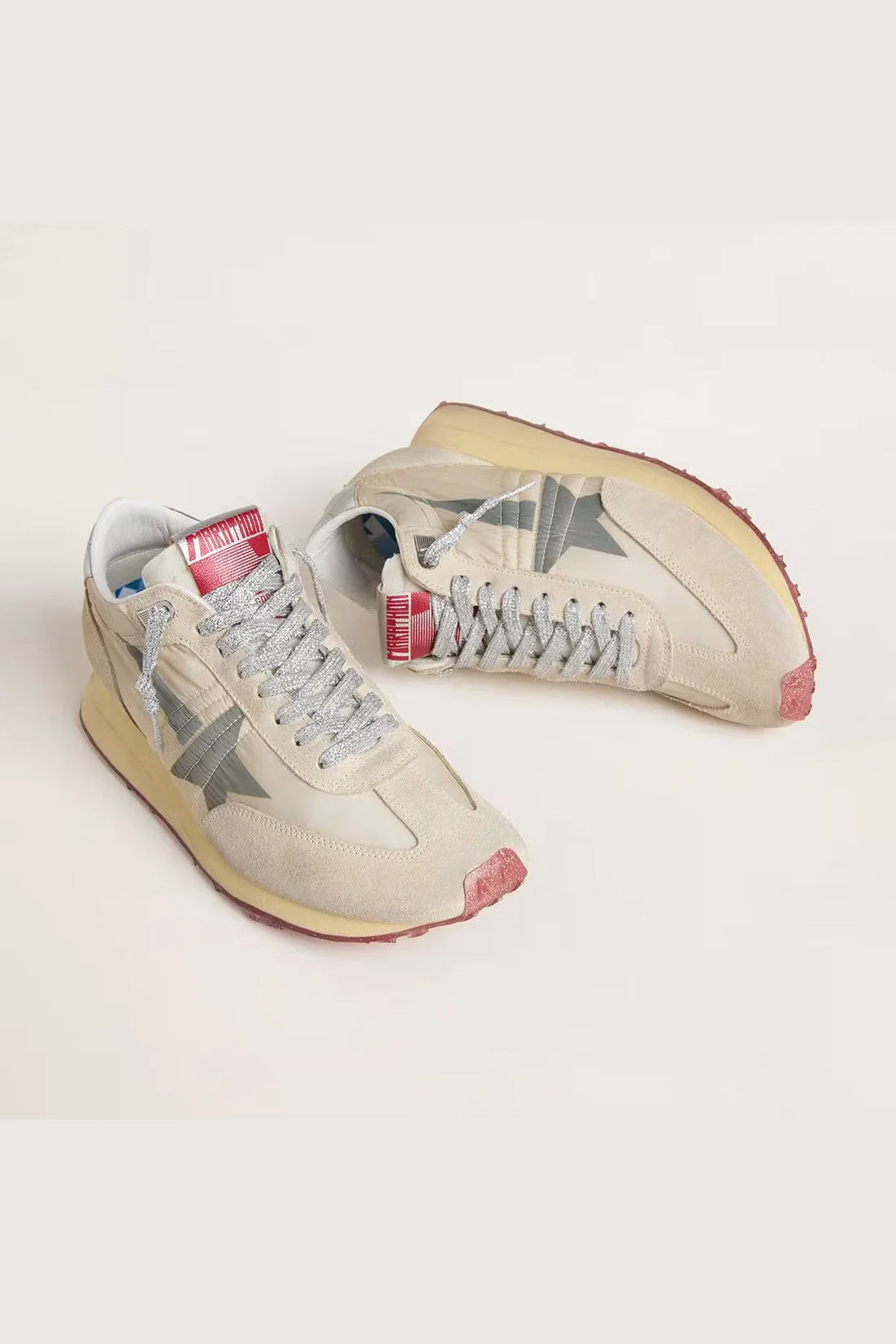 Tenis Golden Goose Running Marathon Nylon Upper Suede Mujer - Image 2