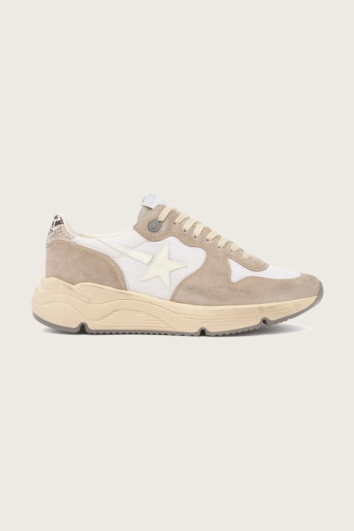 Tenis Golden Goose Running Sole Toe Star Phyton Print Heel Mujer