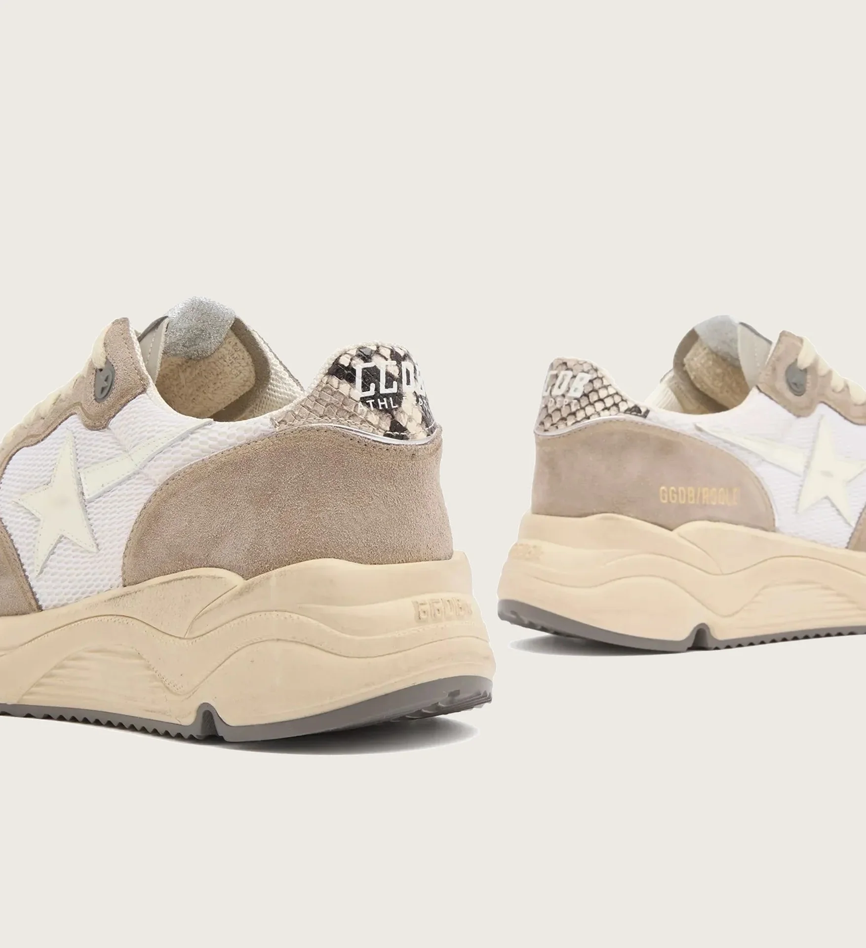 Tenis Golden Goose Running Sole Toe Star Phyton Print Heel Mujer - Image 4