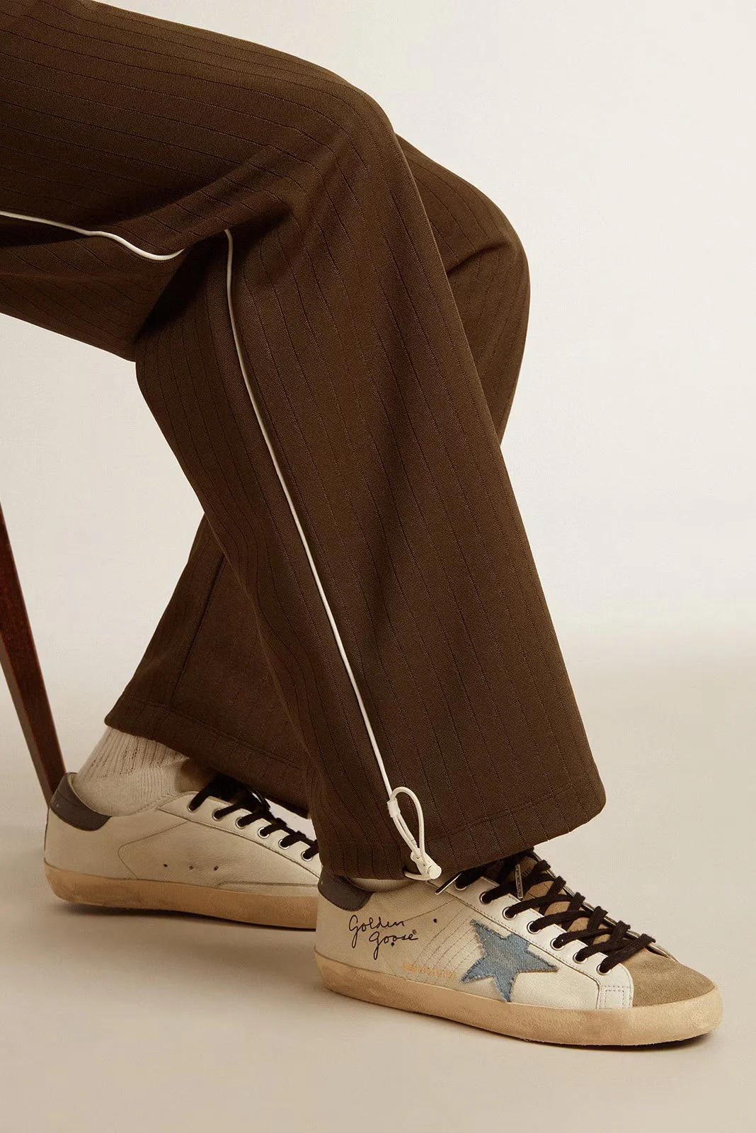 Tenis Golden Goose Super Star Classic Suede Toe And Tongue Denim Star Hombre - Image 5