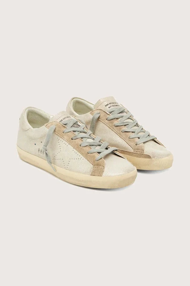Tenis Golden Goose Super-Star Glitter Upper Toe And Heel Skate Star Mujer - Image 2