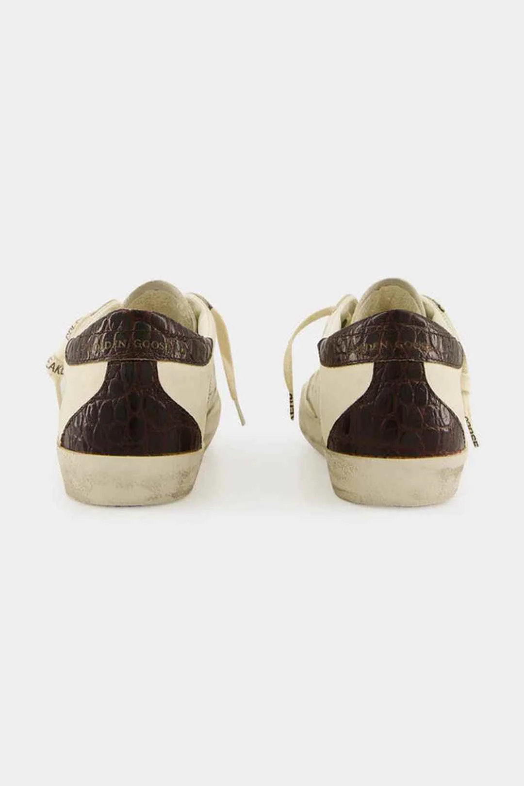 Tenis Golden Goose Super Star Leather Laminated Star Cocco Print Heel Mujer - Image 3
