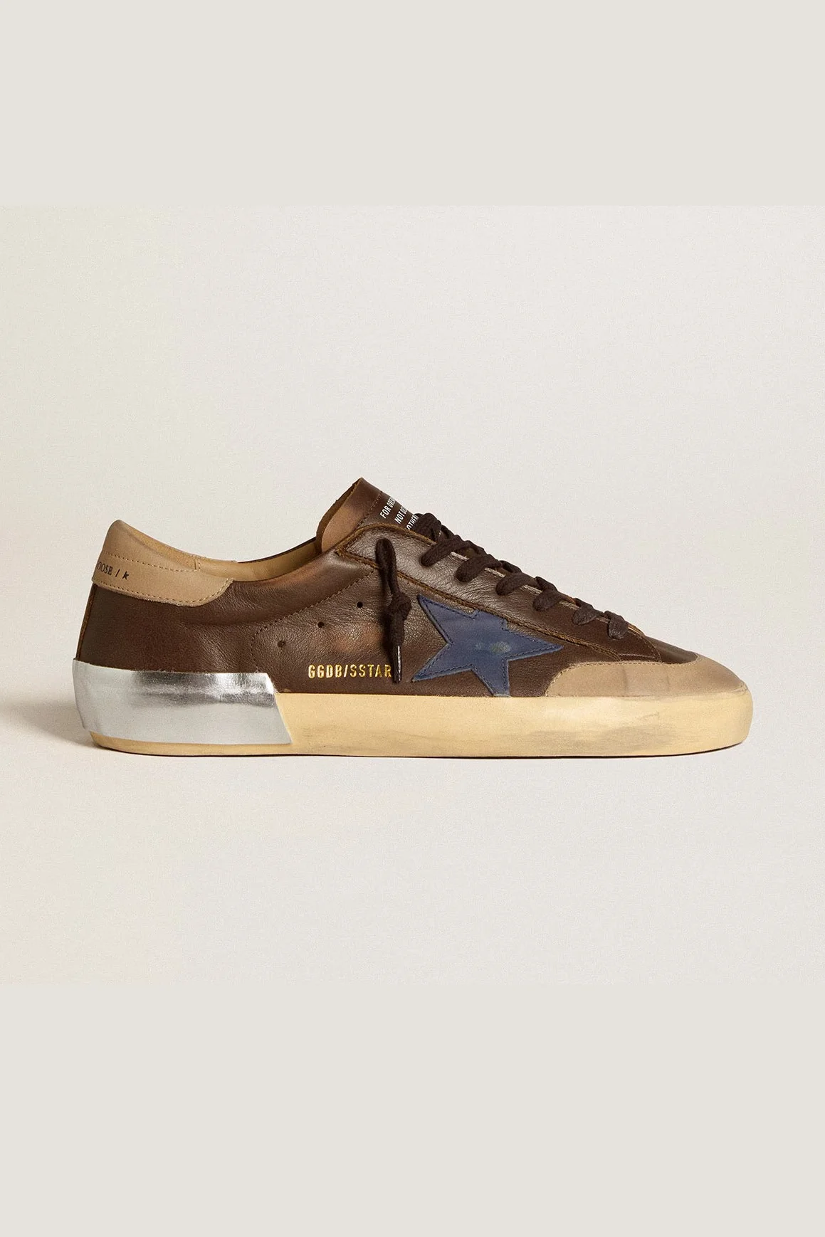 Tenis Golden Goose Super Star Leather Star Nabuk Heel And Penstar Hombre