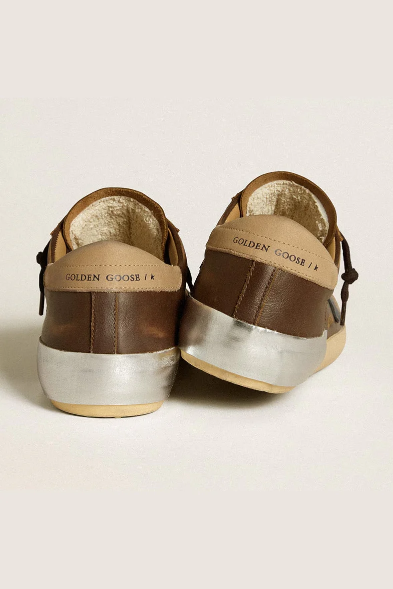 Tenis Golden Goose Super Star Leather Star Nabuk Heel And Penstar Hombre - Image 4