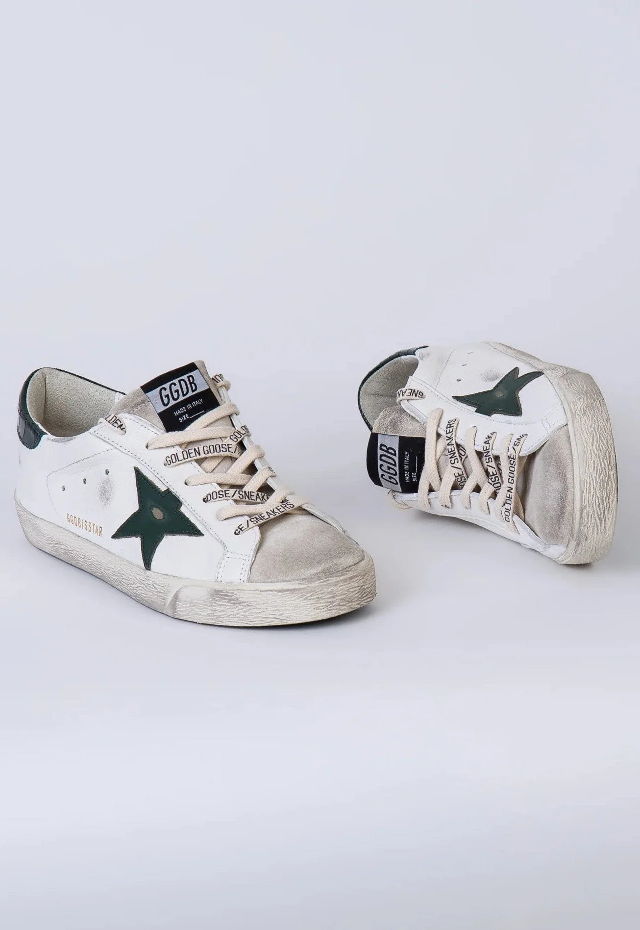 Tenis Golden Goose Super Star Leather Star Printed Leather Heel Hombre - Image 2