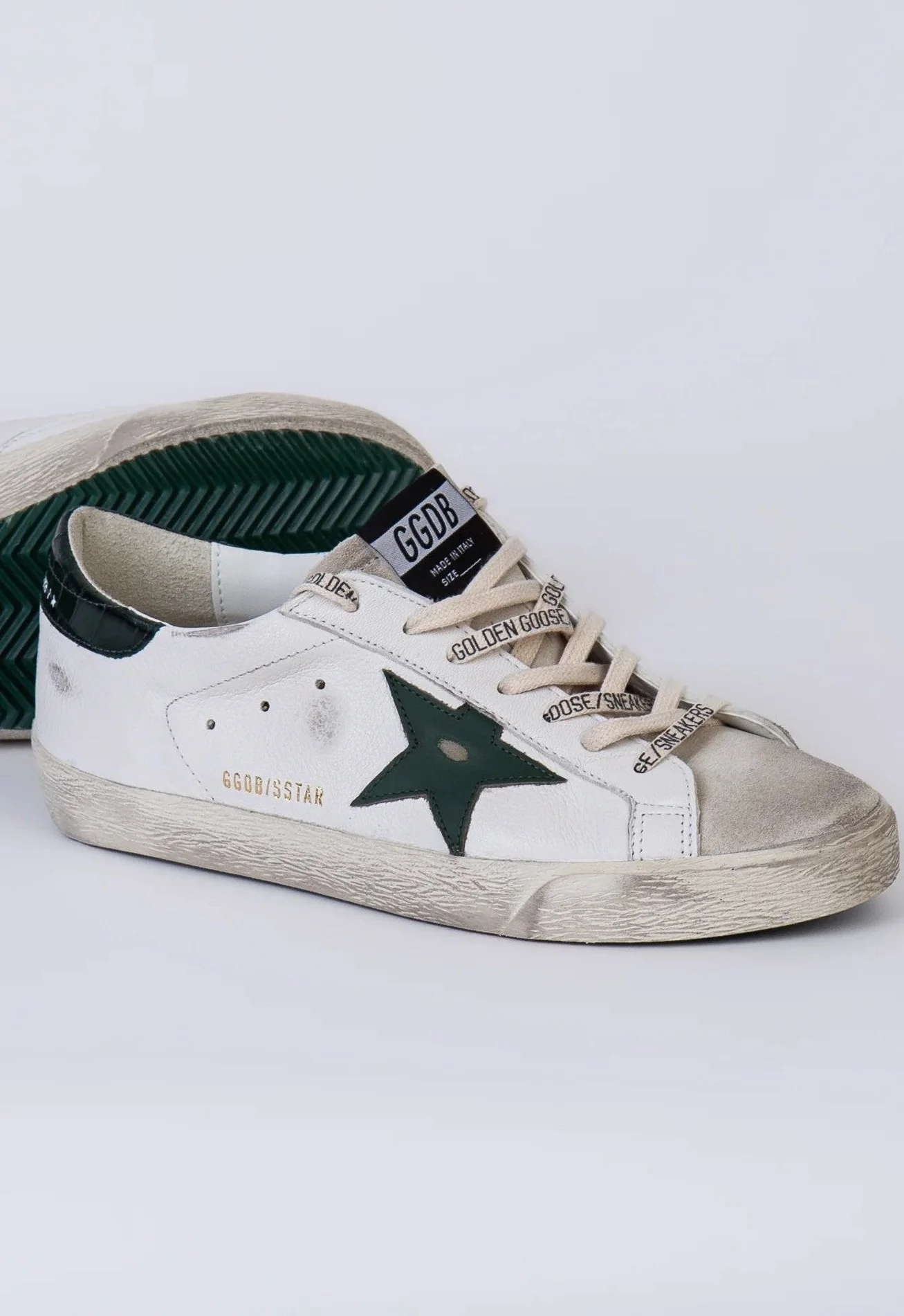 Tenis Golden Goose Super Star Leather Star Printed Leather Heel Hombre - Image 3