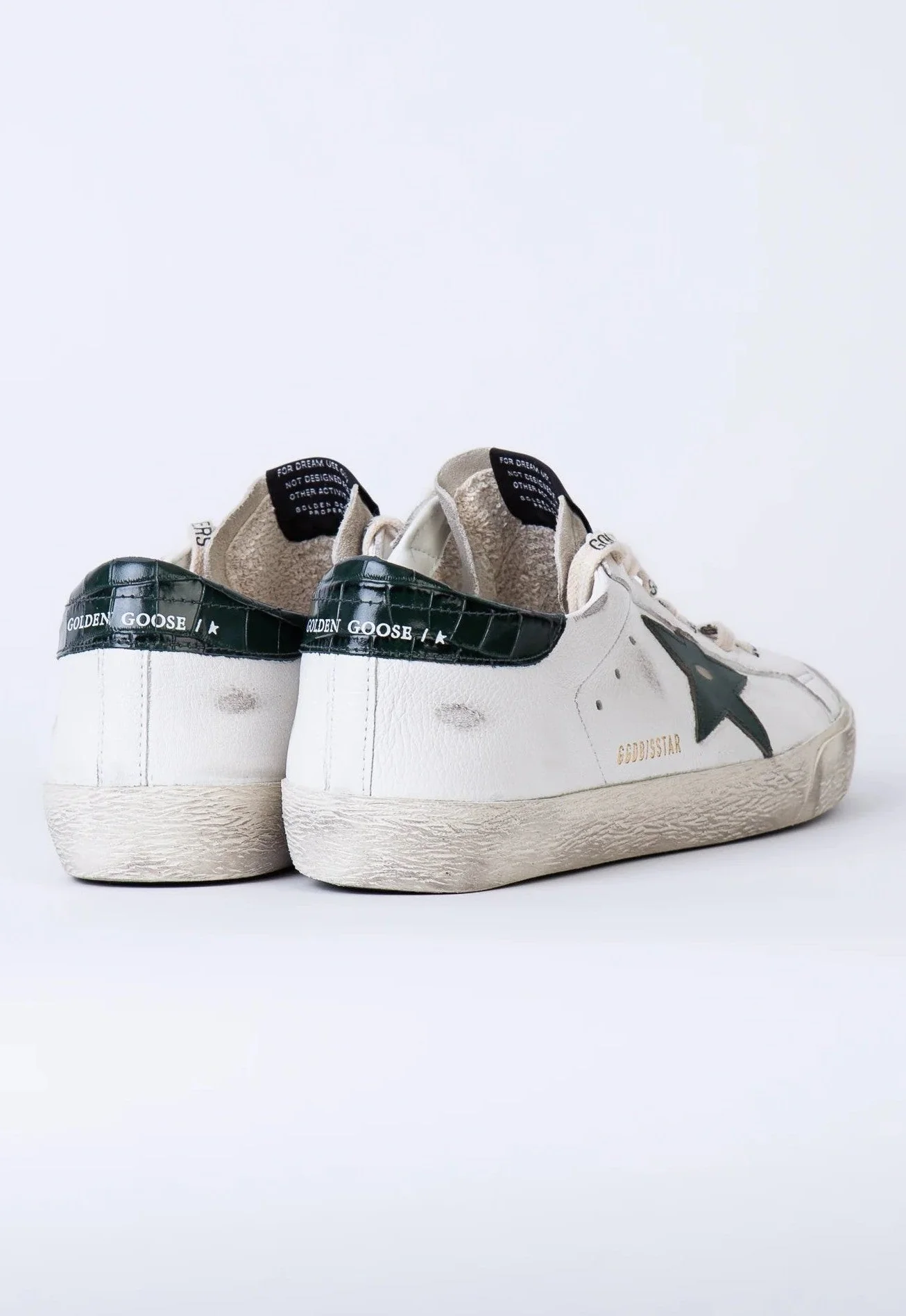 Tenis Golden Goose Super Star Leather Star Printed Leather Heel Hombre - Image 4