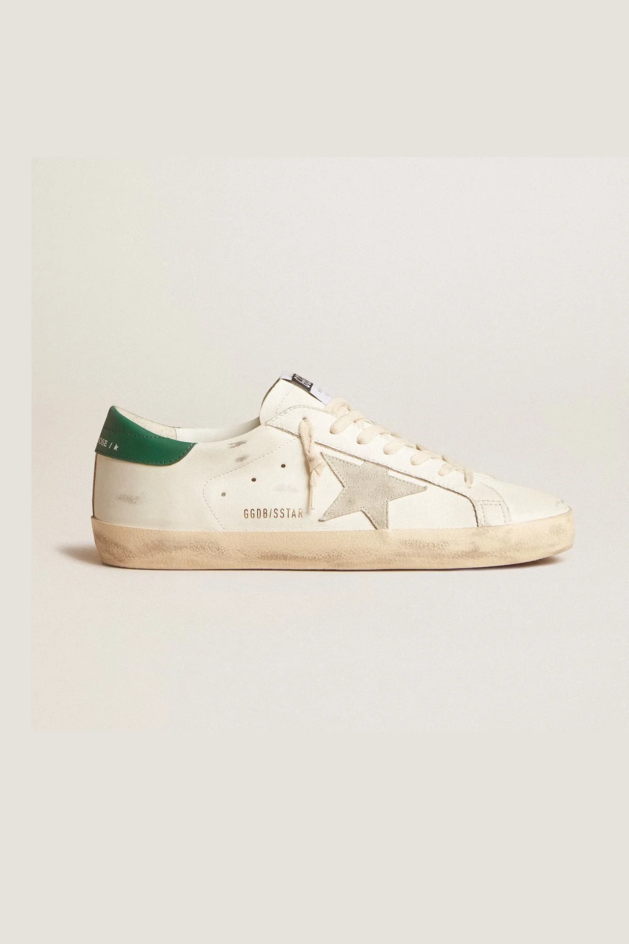 Tenis Golden Goose Super-Star Leather Upper And Heel Suede Star Hombre