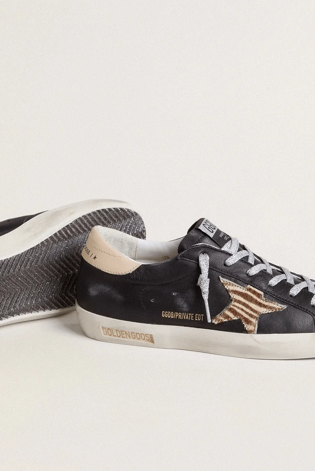 Tenis Golden Goose Super Star Nappa  Zebra Horsy Star Mujer - Image 4