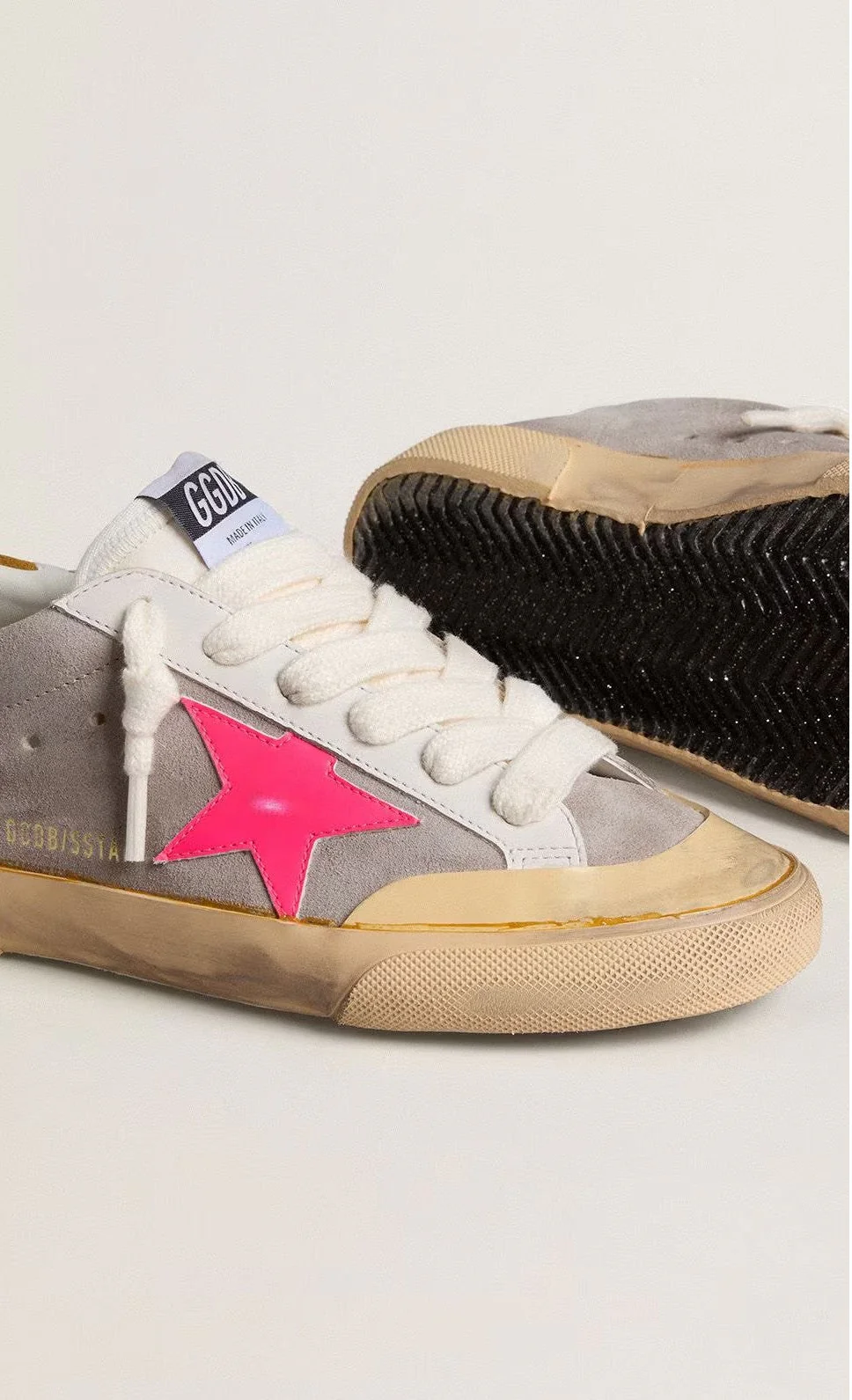 Tenis Golden Goose Super Star Suede Nylon Tongue Leather Star Mujer - Image 3