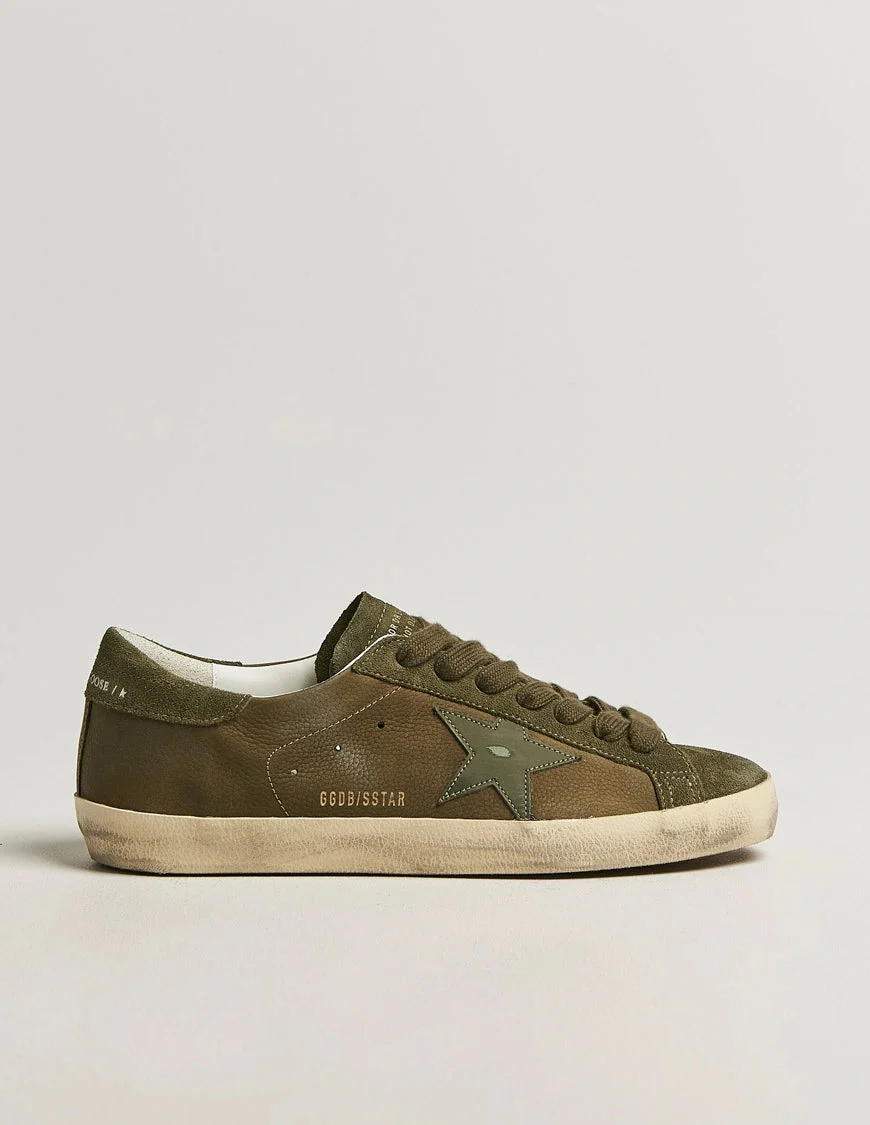 Tenis Golden Goose Super Star Suede Upper Leather Star And Heel Hombre
