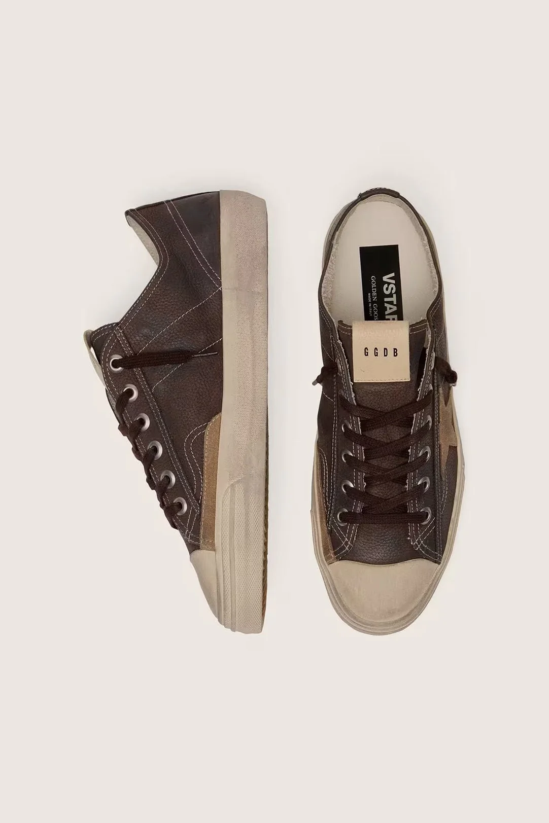 Tenis Golden Goose V-Star 2 Nabuk Upper And Tongue Suede Star Hombre - Image 3