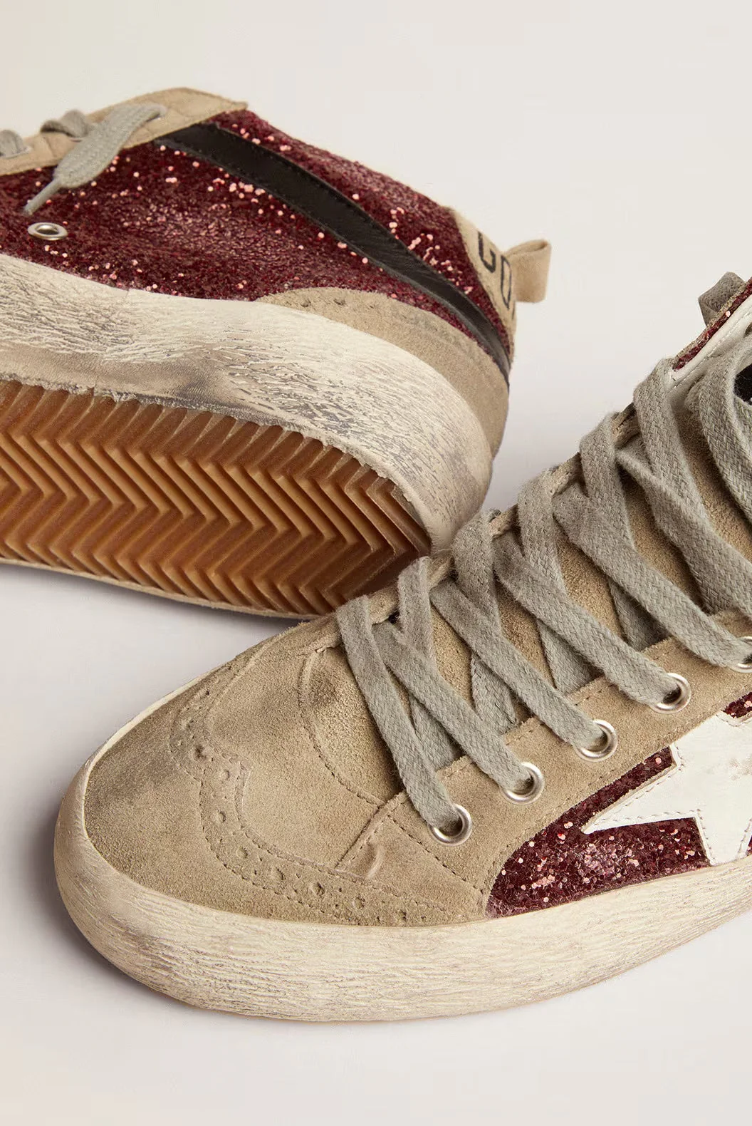 Tenis Golden Goosemid Star Glitter Suede Mujer - Image 3