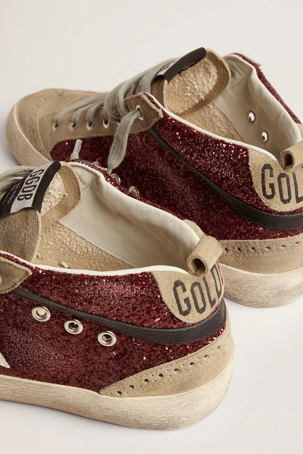 Tenis Golden Goosemid Star Glitter Suede Mujer - Image 4