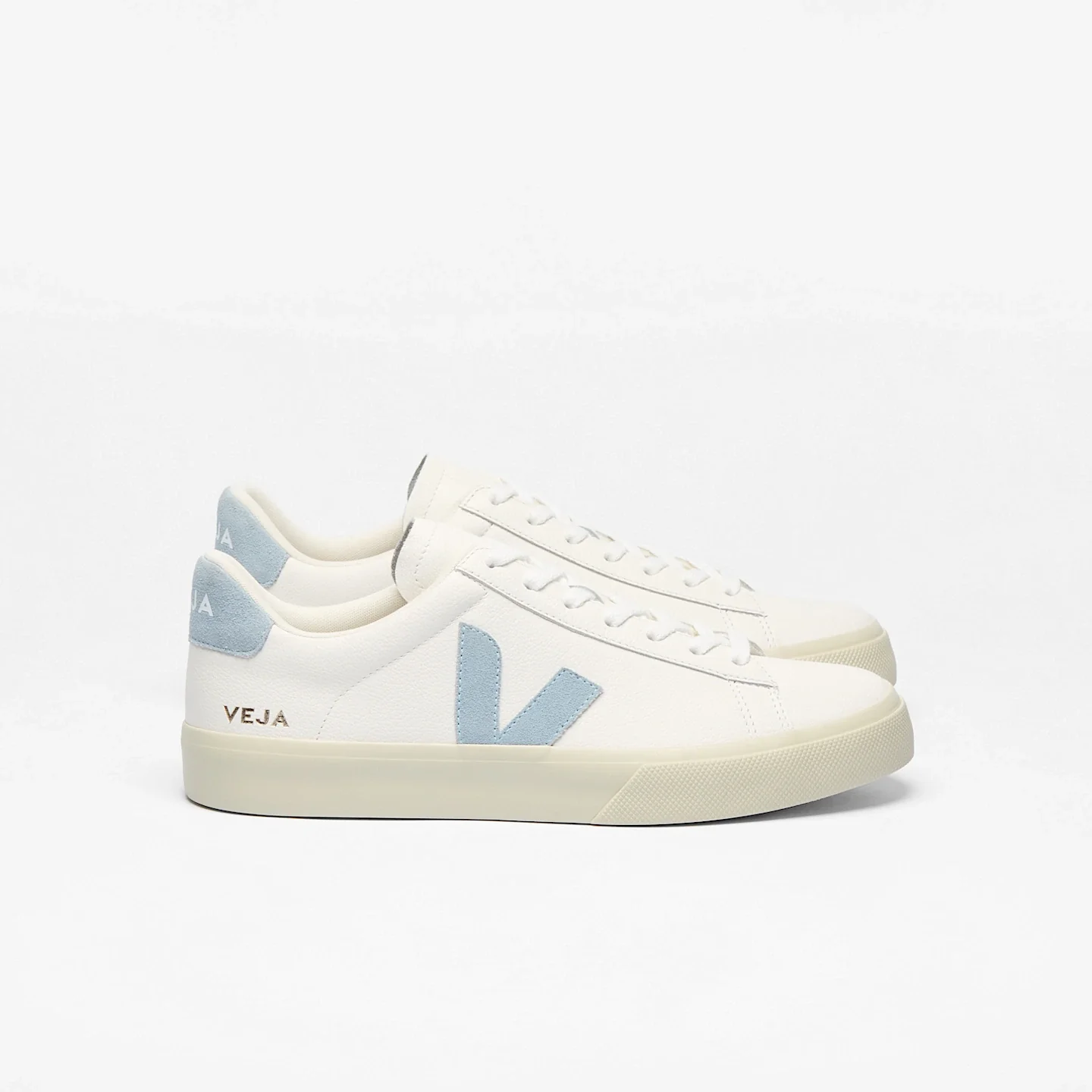 Tenis Veja De Hombre Campo Leather White Steel