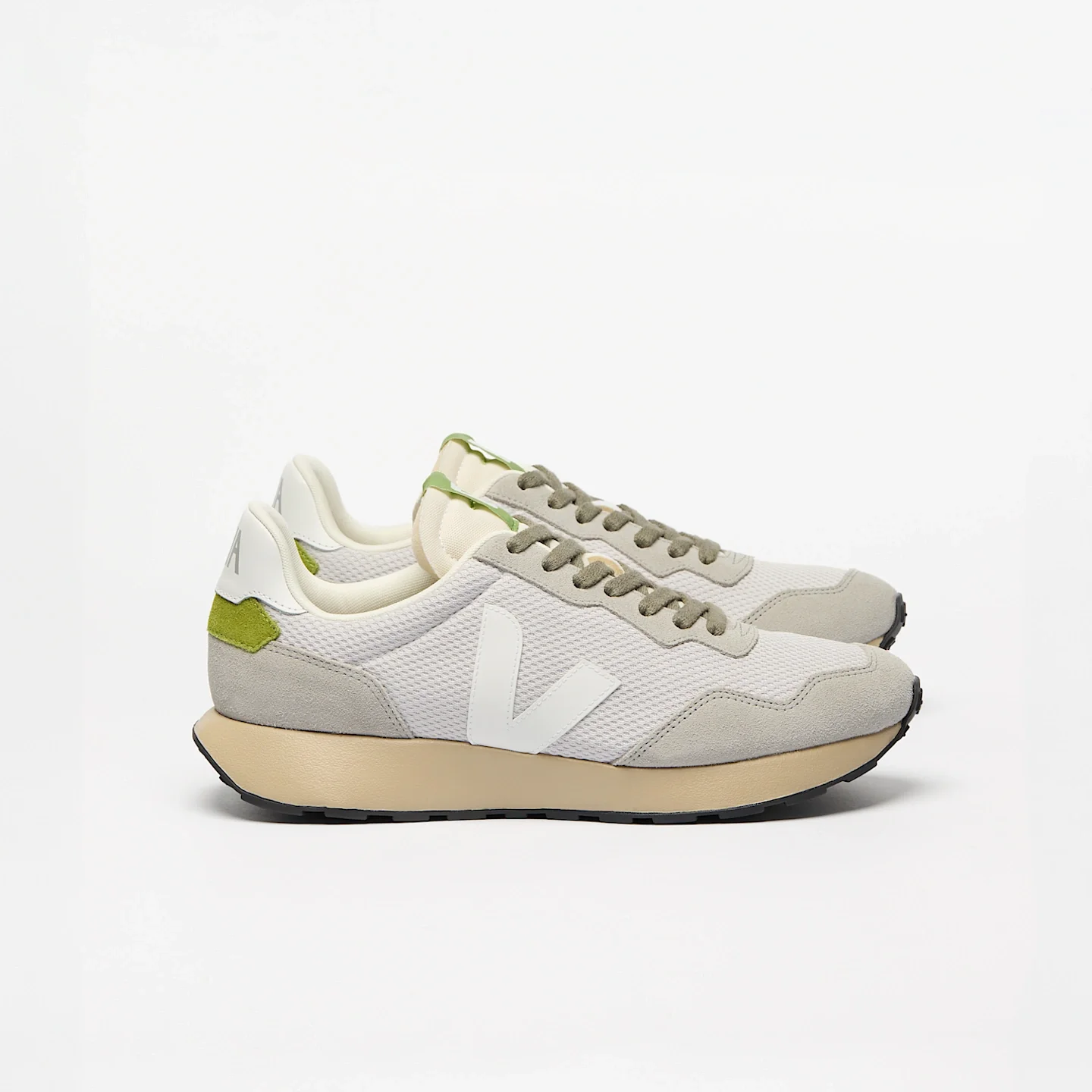 Tenis Veja De Hombre Paulistana Alveomesh Gris Claro Blanco Detox