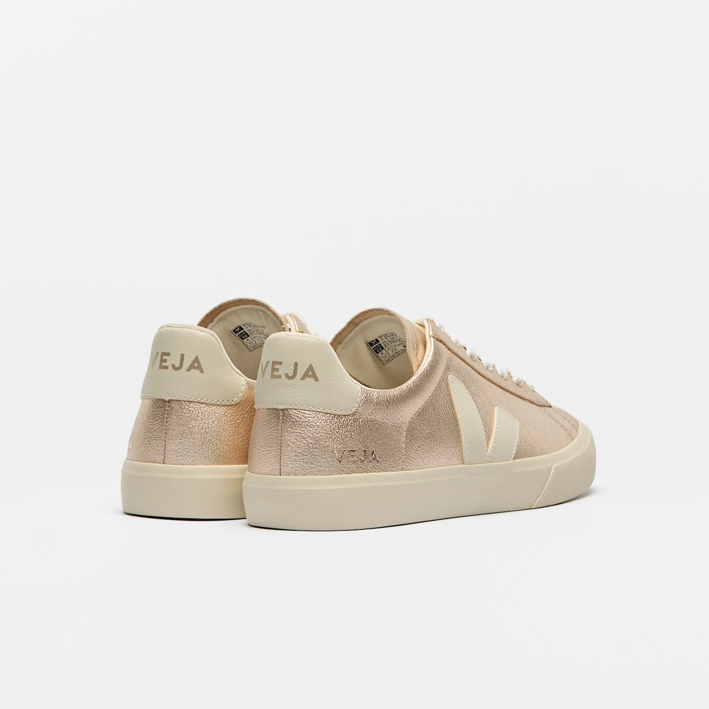 Tenis Veja De Mujer Campo Leather Platine Pierre - Image 3