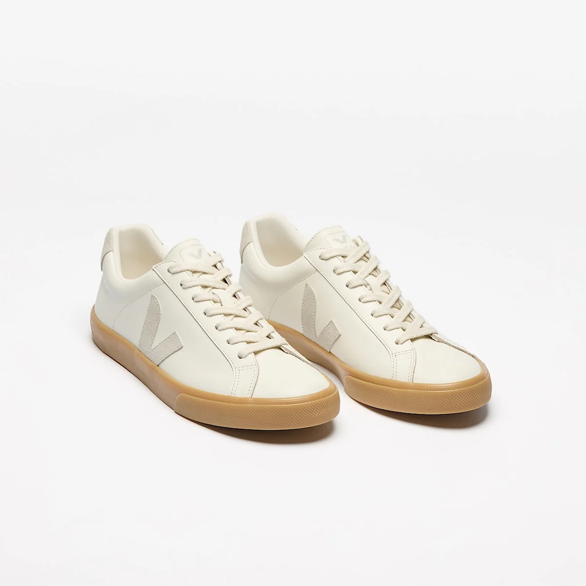 Tenis Veja De Mujer Esplar Logo Leather Pure  Natural - Image 2