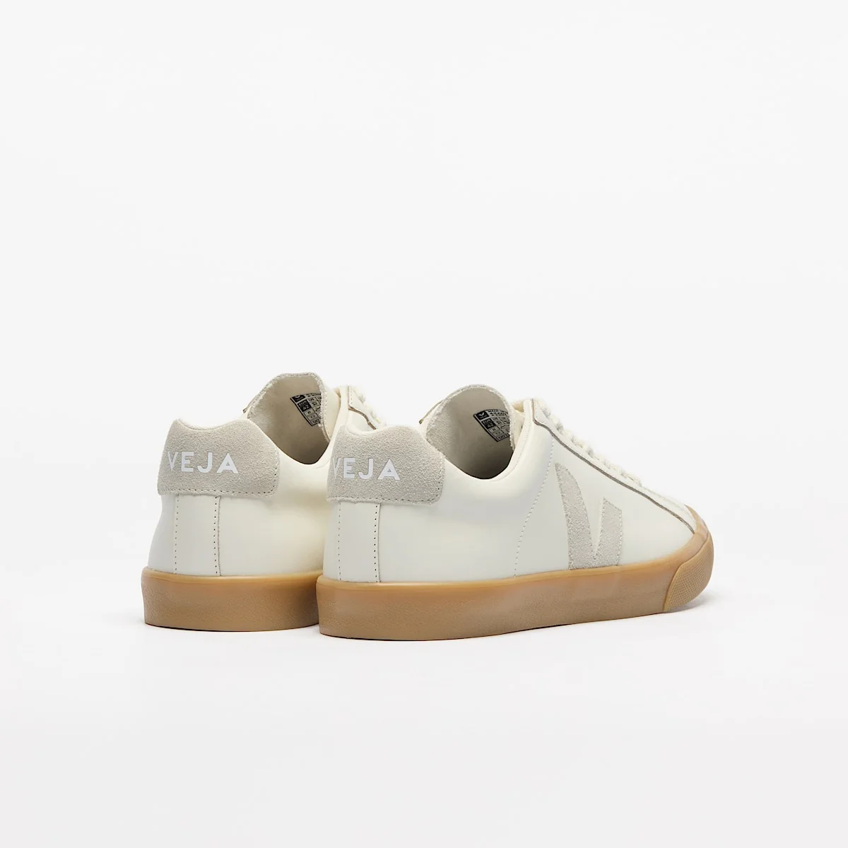 Tenis Veja De Mujer Esplar Logo Leather Pure  Natural - Image 3
