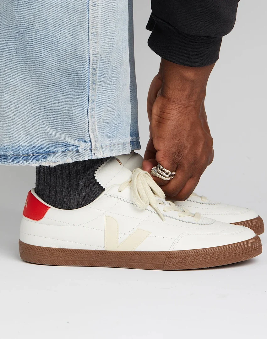 Tenis Veja De Mujer Panenka Leather White Pierre Pekin Bark - Image 4