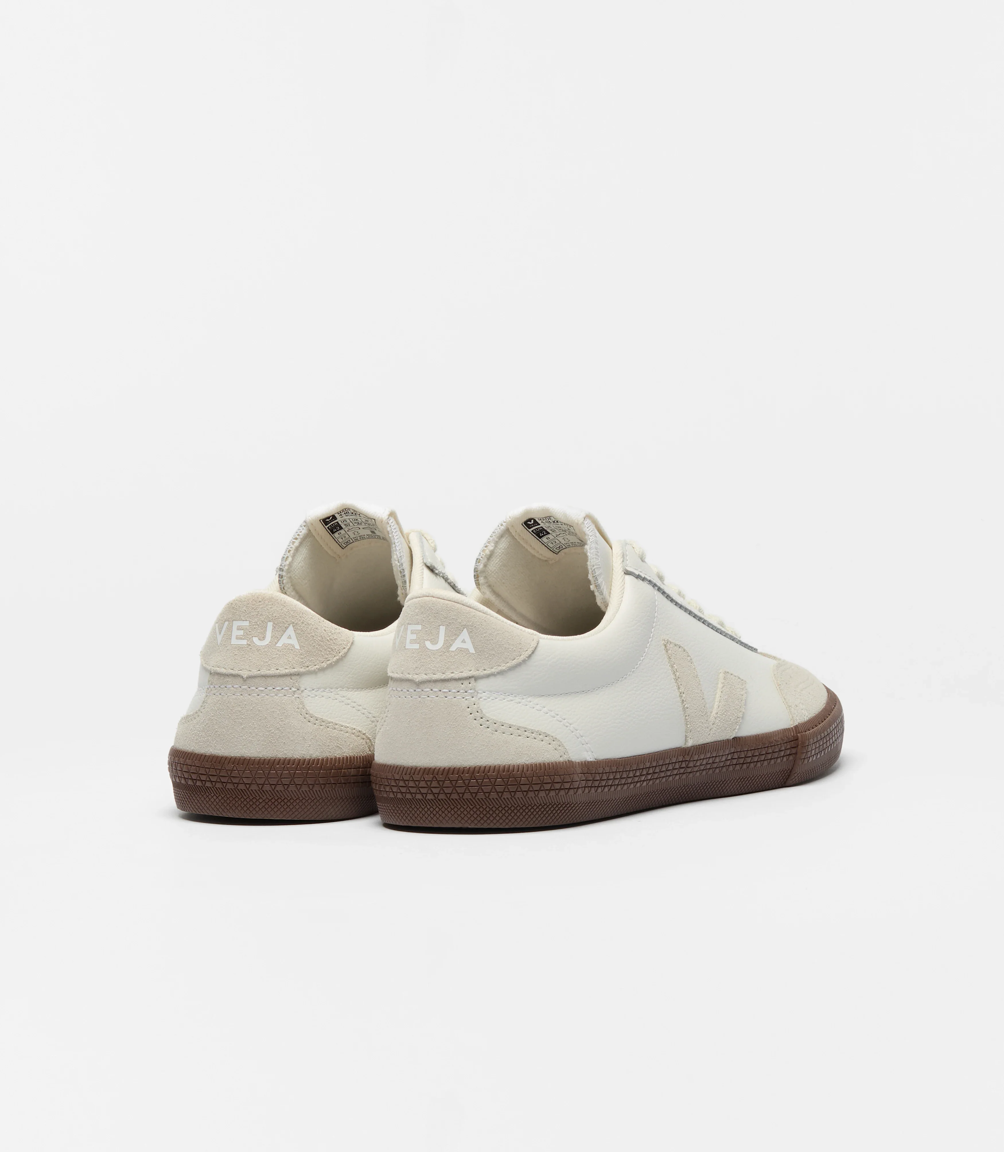 Tenis Veja De Mujer Volley Leather White Natural Bark - Image 3