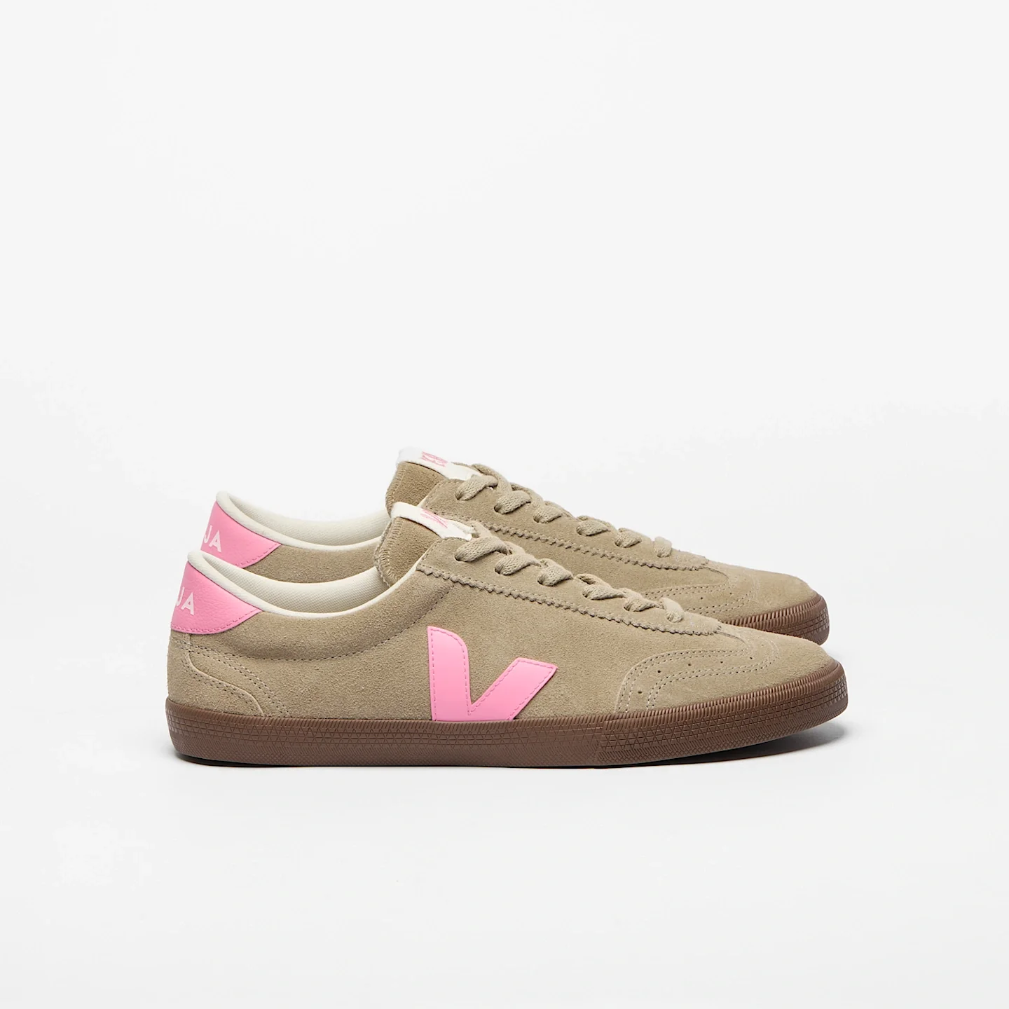 Tenis Veja De Mujer Volley Suede Taupe Malibu Bark
